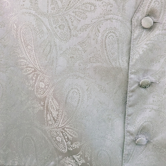 Vesuvio Napoli Dark Purple Paisley vest Size 2XL GUC - Picture 3 of 5